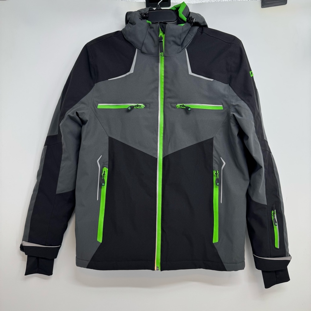 Killtec Size S Insulated Ski Jacket Anthracite Black Waterproof Insulated